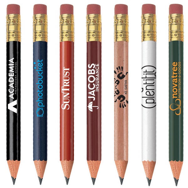 SGS0064 Round Golf Pencil With Eraser And Custo...